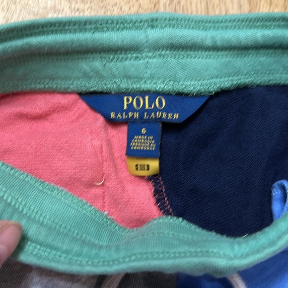 Polo Ralph Lauren Kids Colorblock Shorts, size 6 - Picture 3 of 3